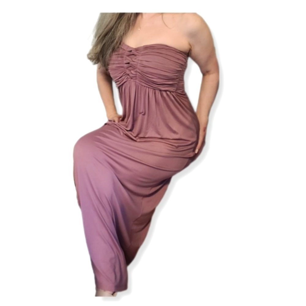 KISMEL NWT Strapless Dusty Rose Maxi Summer Dress Size XS
